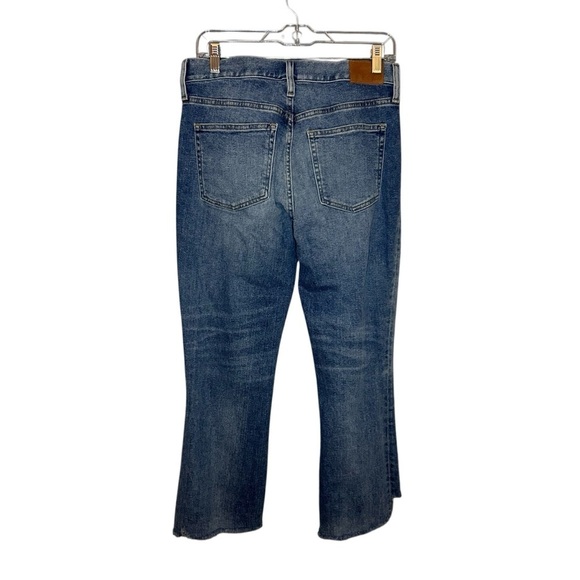 J.Crew Demi Boot Crop Jeans Step Hem Zipper Fly Medium Wash Size 28 - Picture 3 of 13